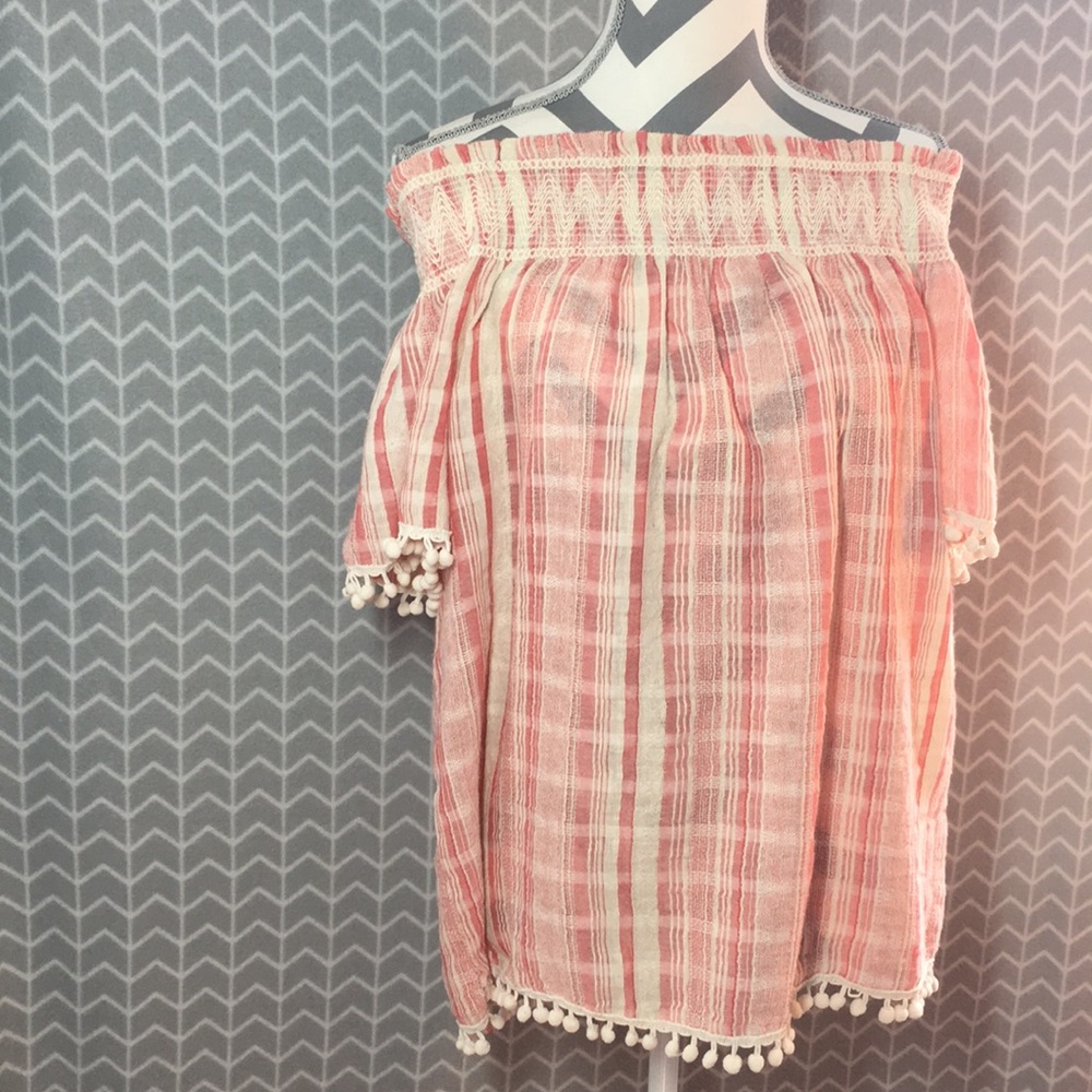 Antibes Blanc Off Shoulder Top